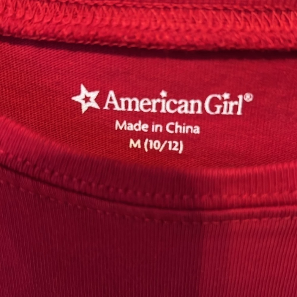🛍️BOGO FREE American Girl Charlotte t-shirt size M 10-12 - Picture 3 of 4